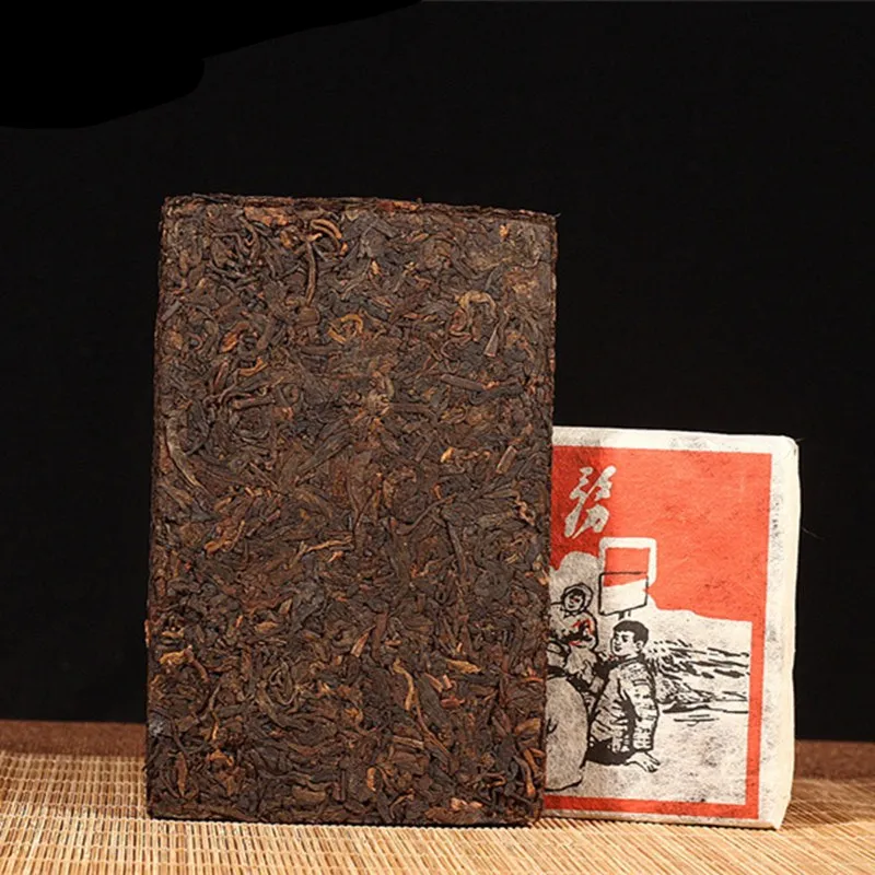 

250g Puer Tea 1976 Yr Chinese Yunnan Pu'er Old Ripe Puerh China Tea Health Care Pu'er Tea Brick For Weight Lose Tea Pot