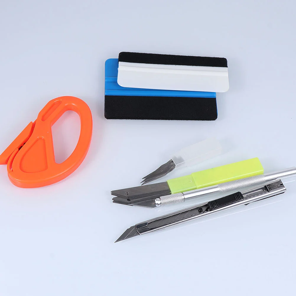 

2 Sets of Professional Auto Window Tint Tool Film Sticker Wrapping Scraper Squeegee Cutter