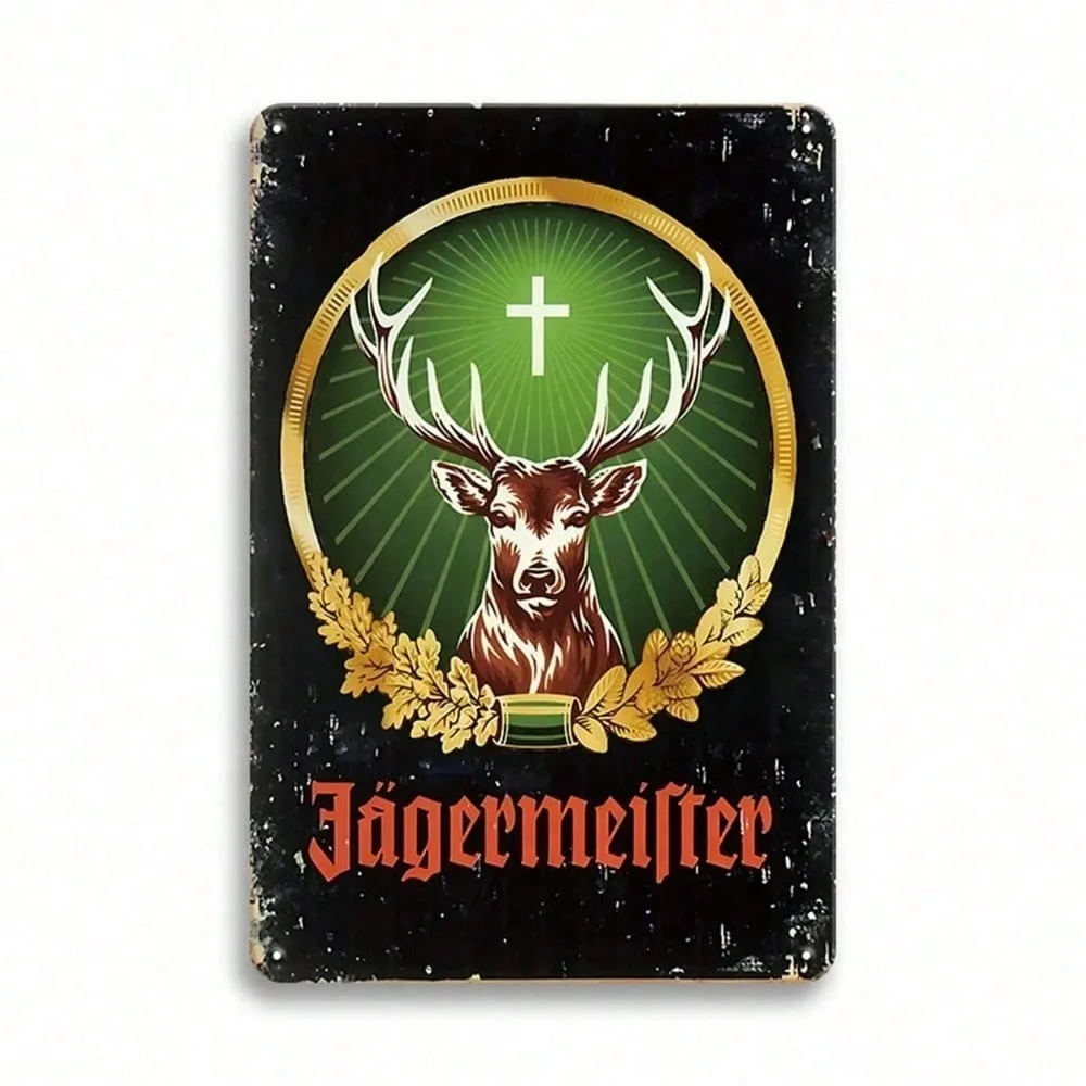 

Винтажная жестяная вывеска Jagermeister