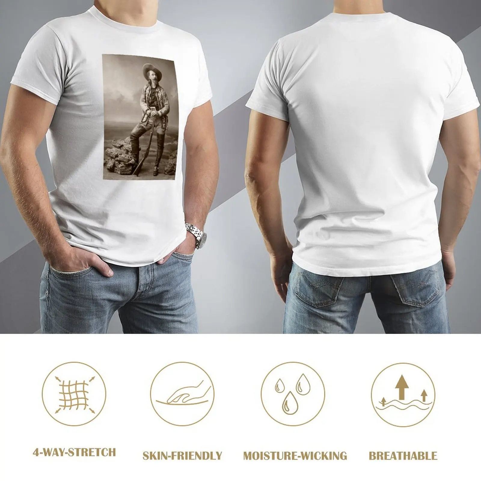 Фото Buffalo Bill Cody c. 1880 T-Shirt Louboutins funny shirt cotton plus sizes Luxury man luxury clothes men №4