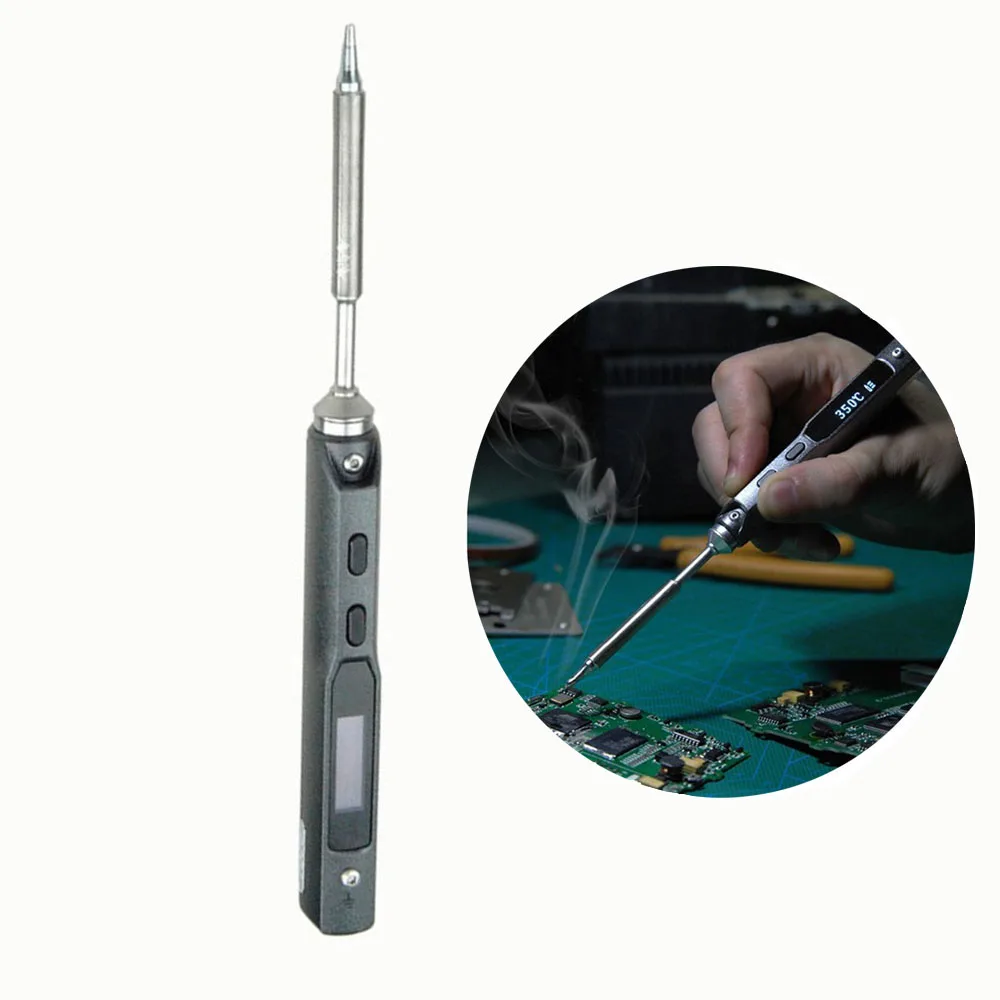 

TS100 65W Mini Electric Soldering Iron Station Digital Adjustable Temperature Portable Soldering Iron Soldering Station
