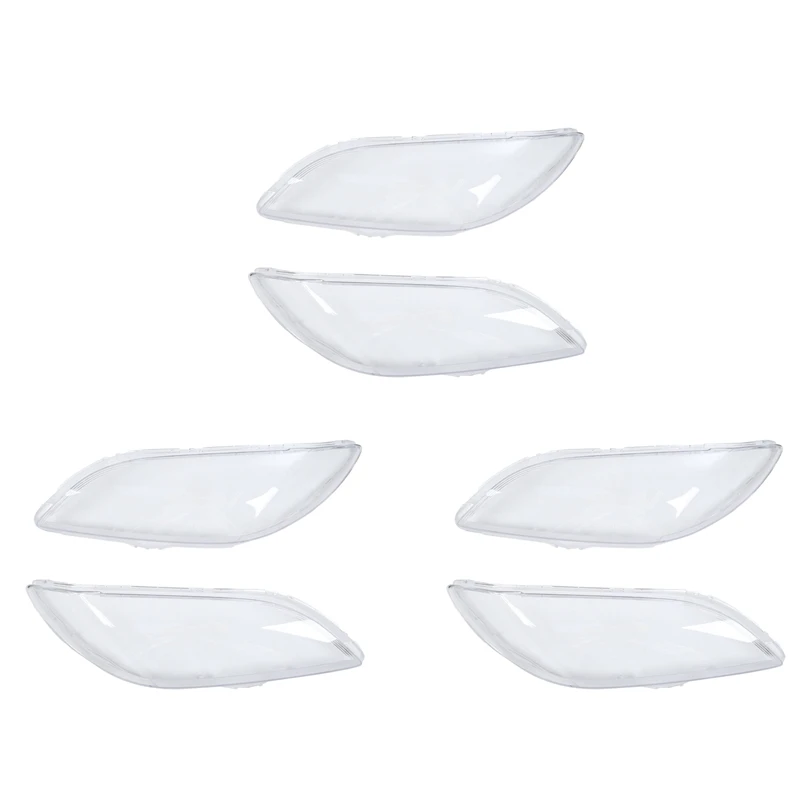 

3 Pair Car Left & Right Front Headlight Cover Waterproof Clear Headlight Lens Shell Cover, For Mazda 3 2006-2012