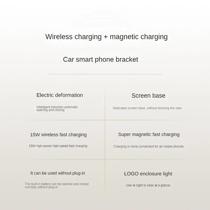 Автомобильный держатель для телефона JAC DADAO 2023 беспроводное зарядное устройство