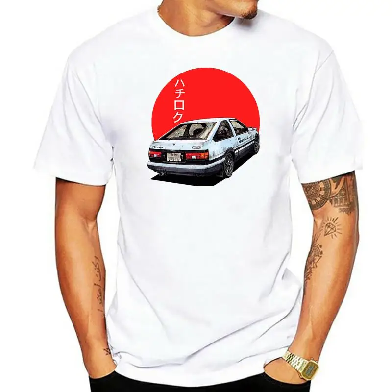 

Ae86 initial d trueno футболка с японским фильмом, Мужская футболка на заказ, женская уличная одежда, интересная новая стильная футболка на весну и ос...