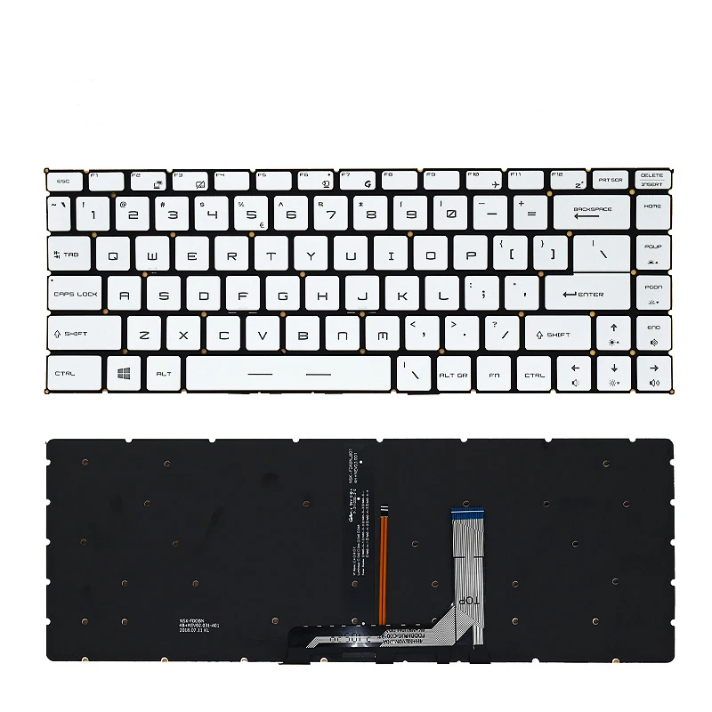 Новая русская клавиатура с подсветкой для MSI GS65 GS65VR MS-16Q1 GF63 8RC 8RD MS-16R1 GF65 Thin 9SD 9SE 10SD MS-16R4 RU