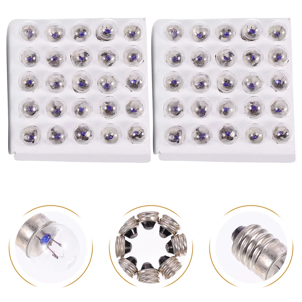 

50pcs Prime Experiment Lighting Screw Mini Bulb for School Student Teaching