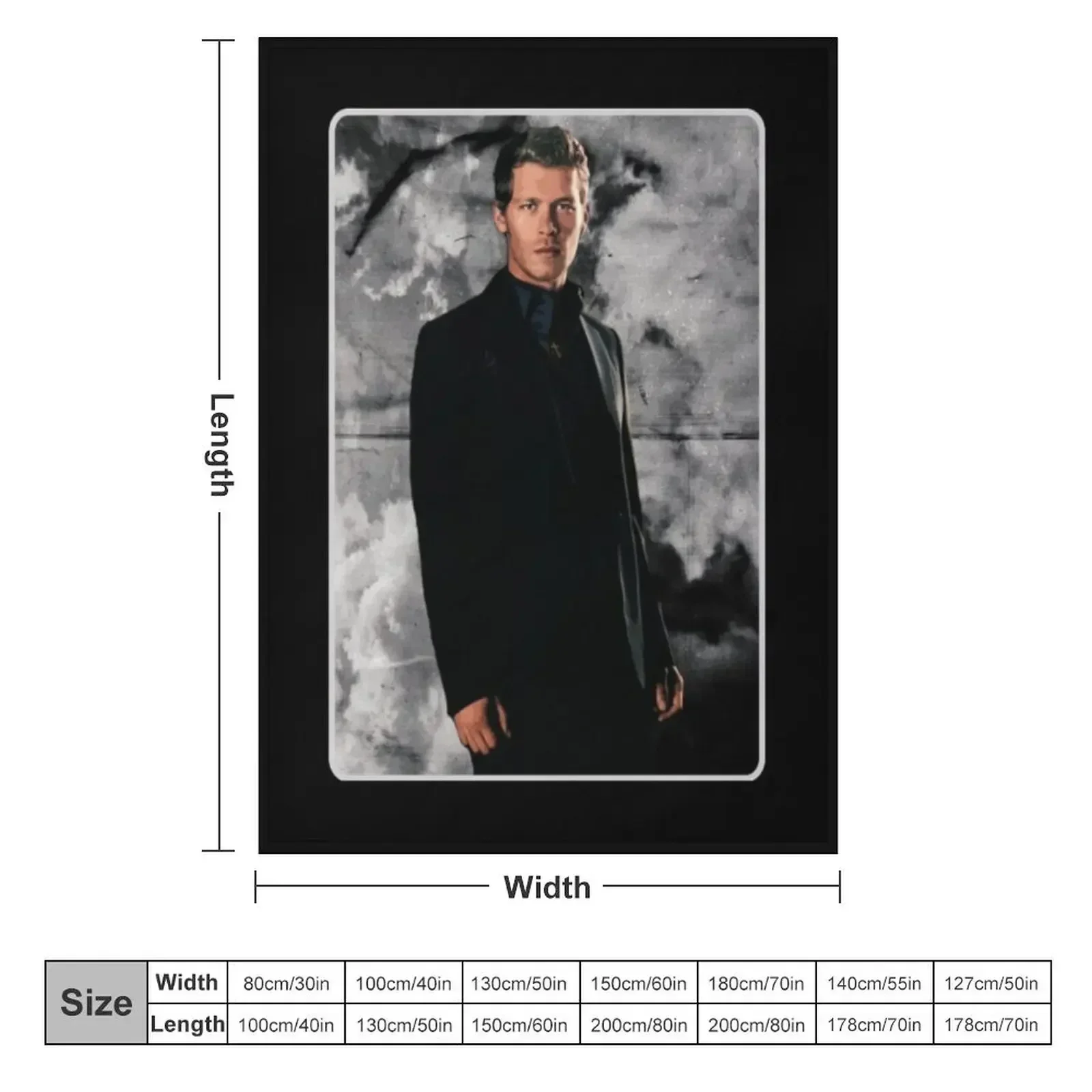 klaus mikaelson potrait Throw Blanket Blankets Sofas Of Decoration For Sofa Thin Vintage Tourist