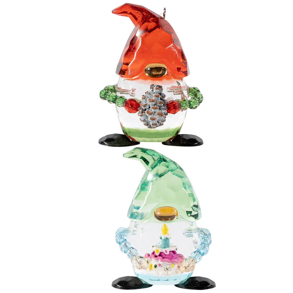 

2 Pcs Home Decor Decorative Elf Model Lovely Festival Christmas Decorations Indoor Xmas Products