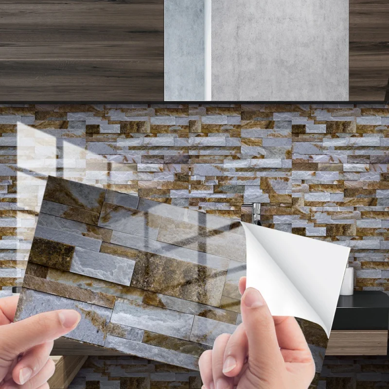 

[Home Decorations] Dls137 Cross-Border Imitation Marble Texture Tile Sticker Thickened Cover Crystal Film Decorative Renovation