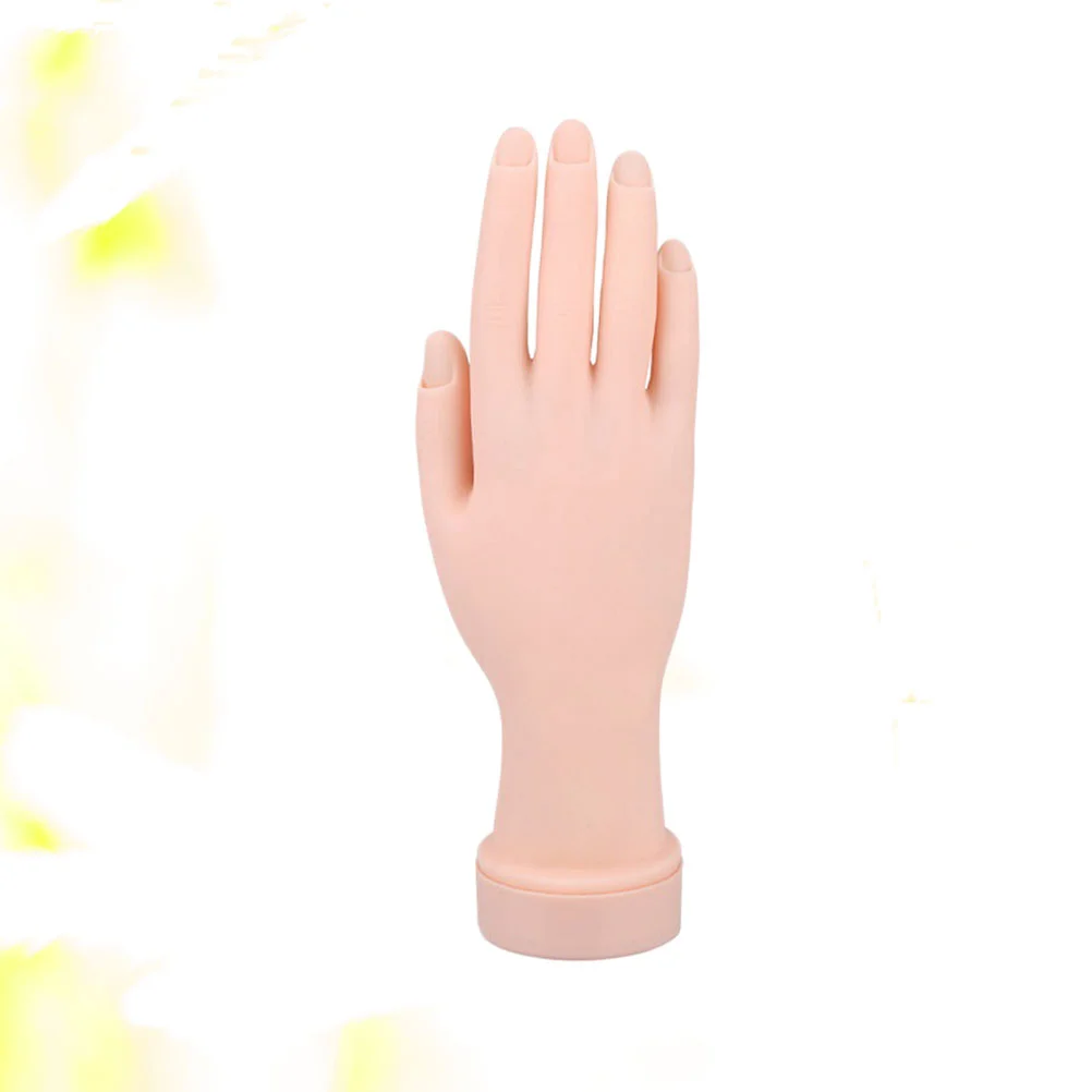 

Professional Nail Practice Fake Hand Lifelike Training Hand Model Bendable Hand Manicure Practice Tool