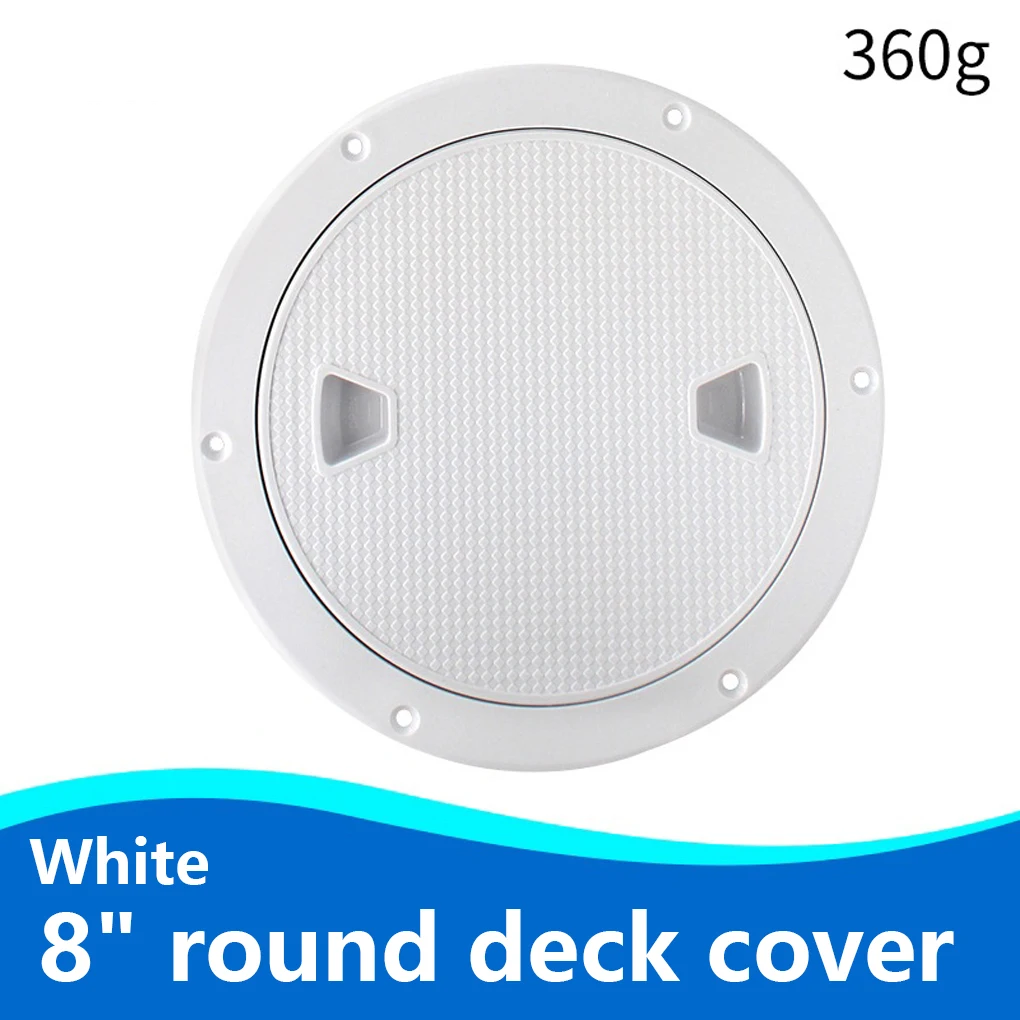

8-Inch Deck Cover with Mounting Screws Universal Fishing Boat Hatchway Seal Lids Precision Speedboat Sealer Supplies