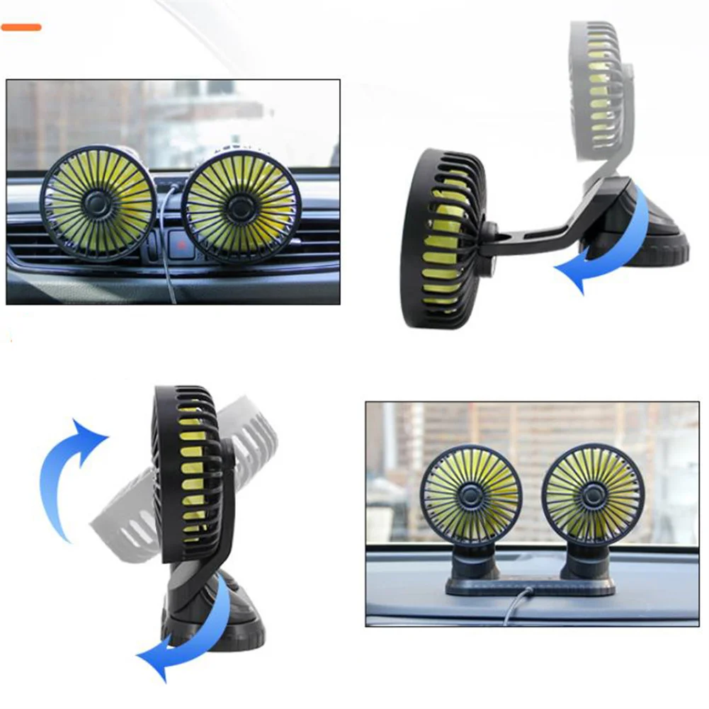 

Solid Perfumes Car Fan Built-In Aroma Diffuser 5V/2A 5W Black Three-speed Wind Adjustment For Car/SUV/Truck Close Grids