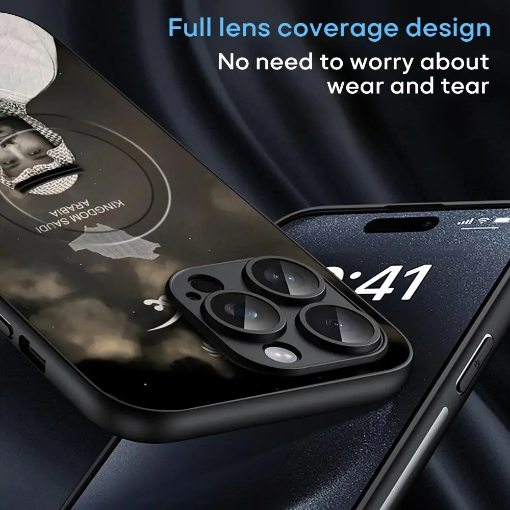 Фото Элитный чехол для iPhone 17, 16, 15, 14, 13, 12, 11 Plus Pro Max от Salman (Саудовская Аравия) из овечьей кожи с поддержкой MagSafe №4