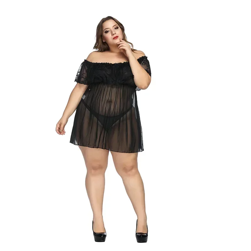 Сексуальное кружевное прозрачное ночное платье женское пижамное сексуальное