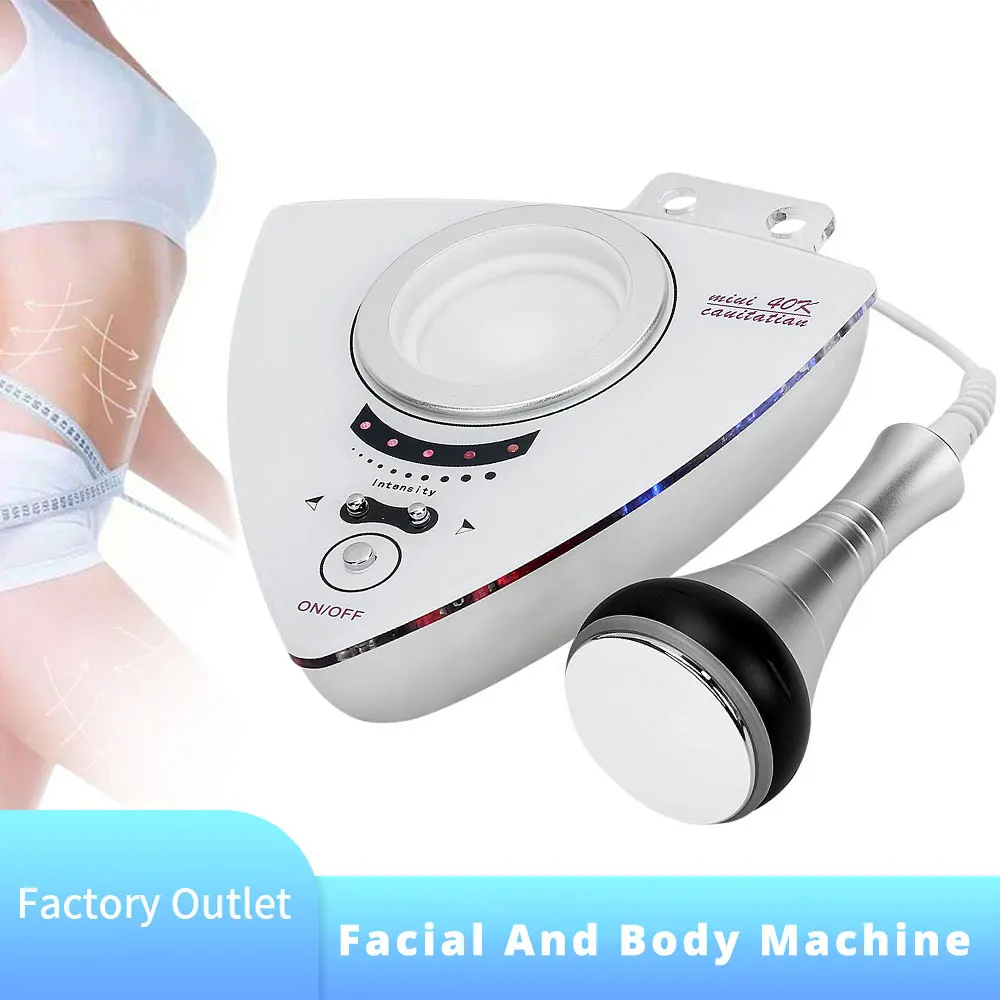 Ultrasonic Cavitation Fat Burner RF Lifting Massager Lipolaser Slimming Equipment Microdermabrasion Machine For Facial And Body