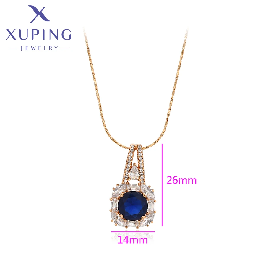 Ювелирные изделия Xuping Новое поступление квадратное ожерелье с подвеской
