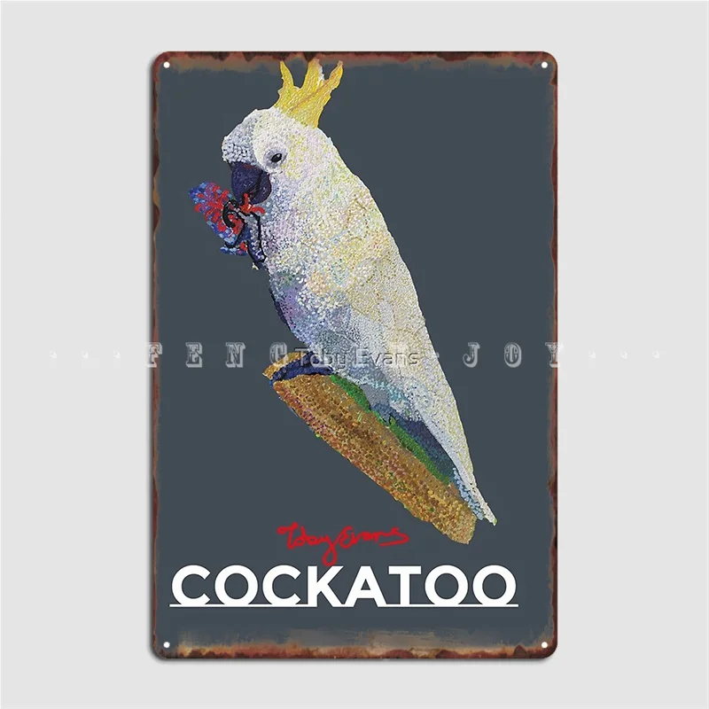 

Cockatoo Poster Metal Plaque Wall Pub Design Home Wall Decor Tin Sign Poster