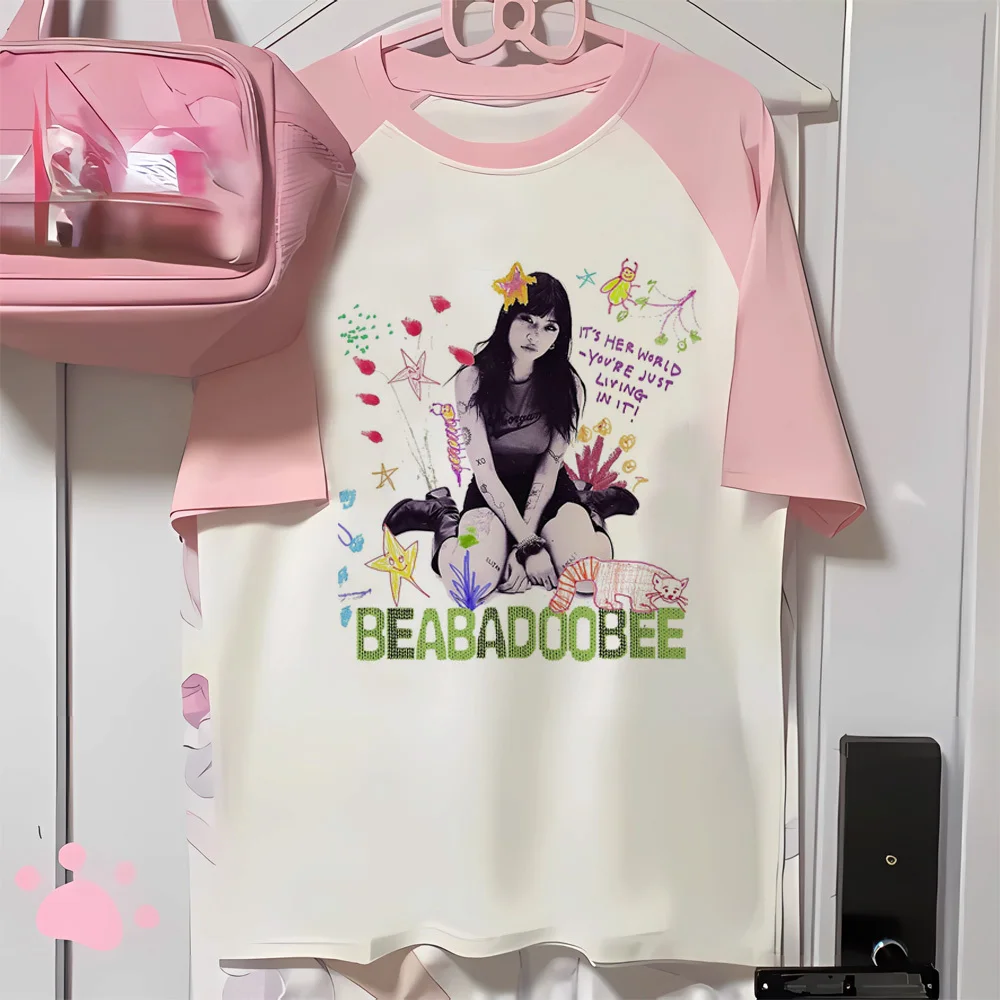 Футболки Beabadoobee Женские Дизайнерские повседневные футболки с принтом комиксная