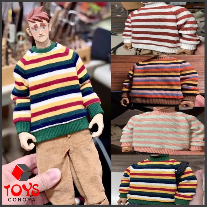 В наличии свитер в масштабе 1/6 полосатый топ куртка стиль для отдыха аксессуар