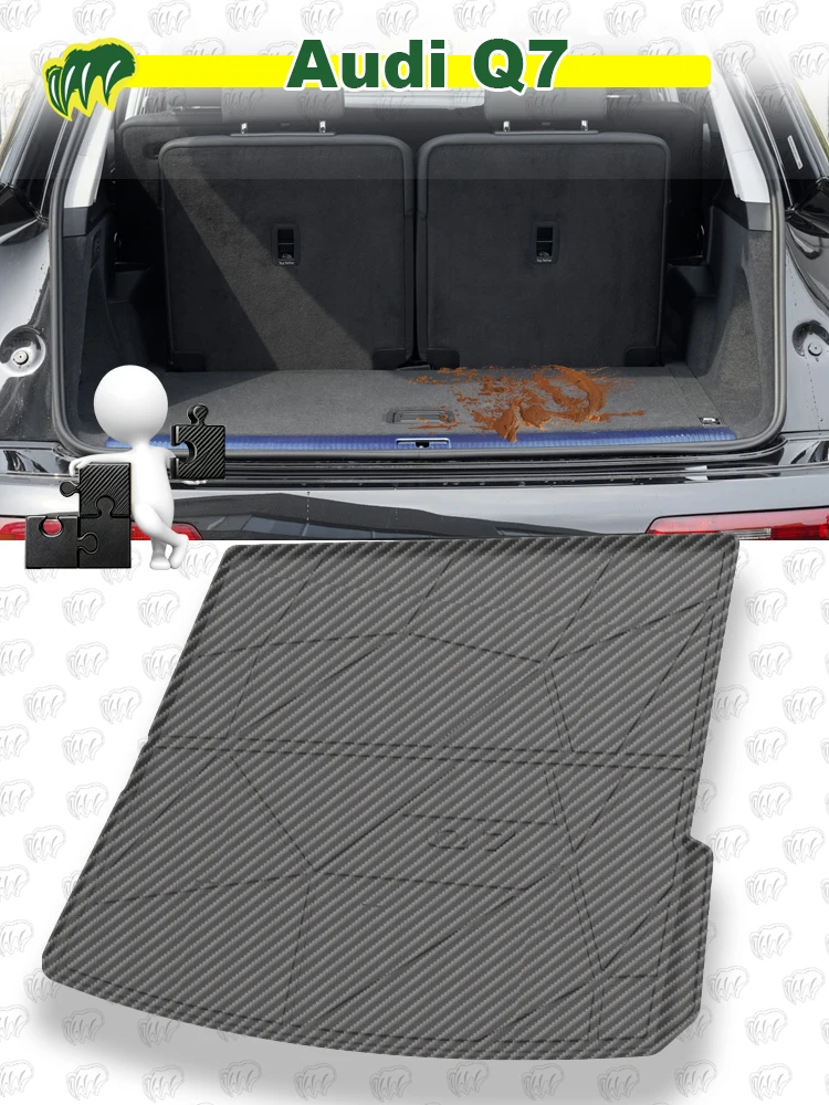 Для Audi Q7 08 09 10 21 22 2006-2023 коврик для багажника автомобиля под заказ всесезонный