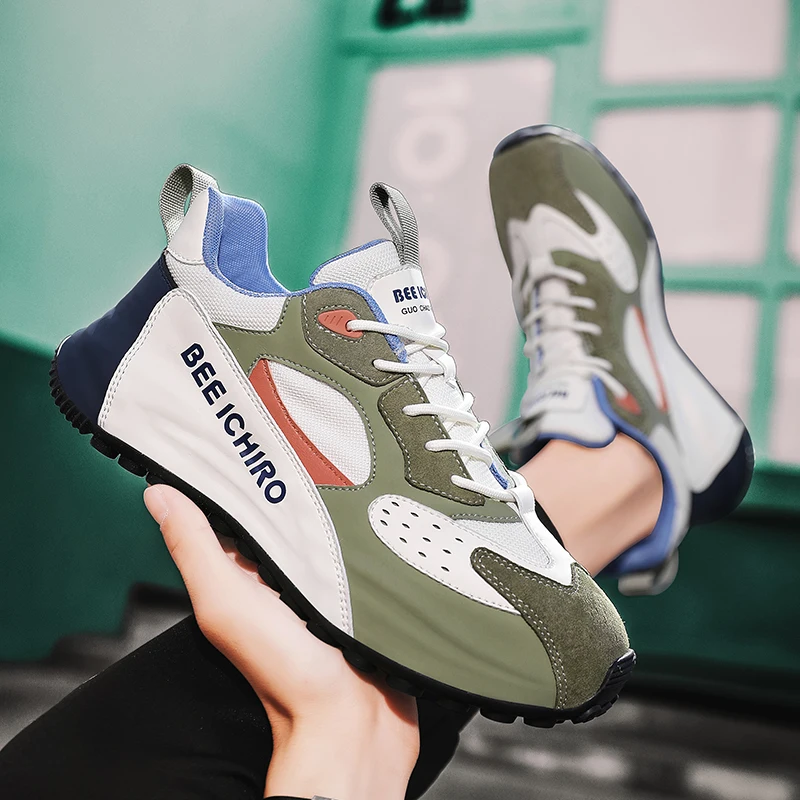 Men's Golf Shoe Mesh Breathable and Comfortable Outdoor Lawn Shoe Men's Fashion Golf Shoe