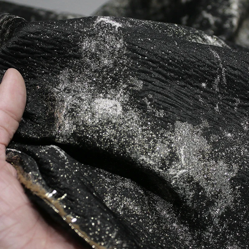 Яркие чернила черный креативный силуэт двусторонняя жаккардовая текстильная