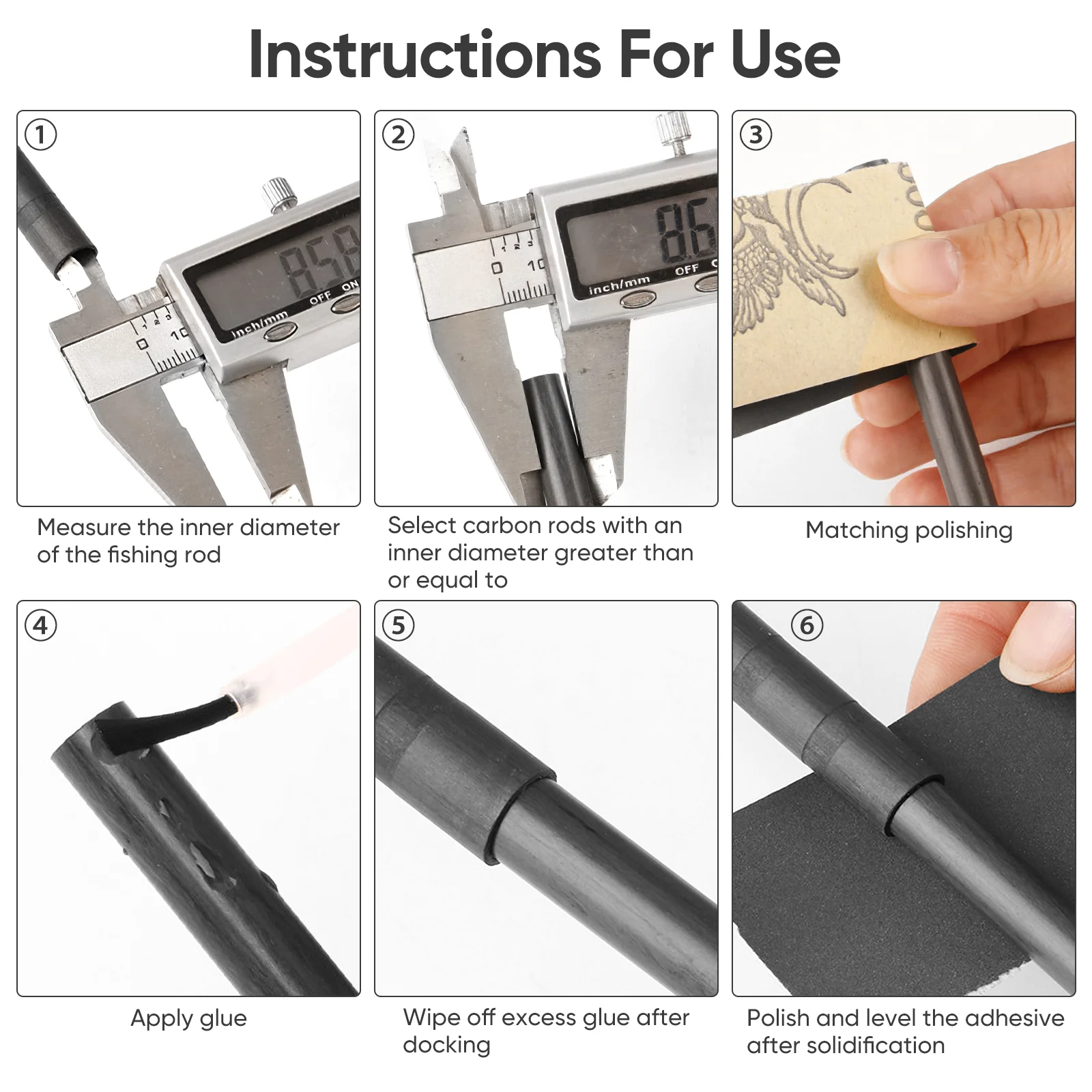 Графитовый стержень для мешалки карбоновый сломанный шарнир ремонтная заглушка