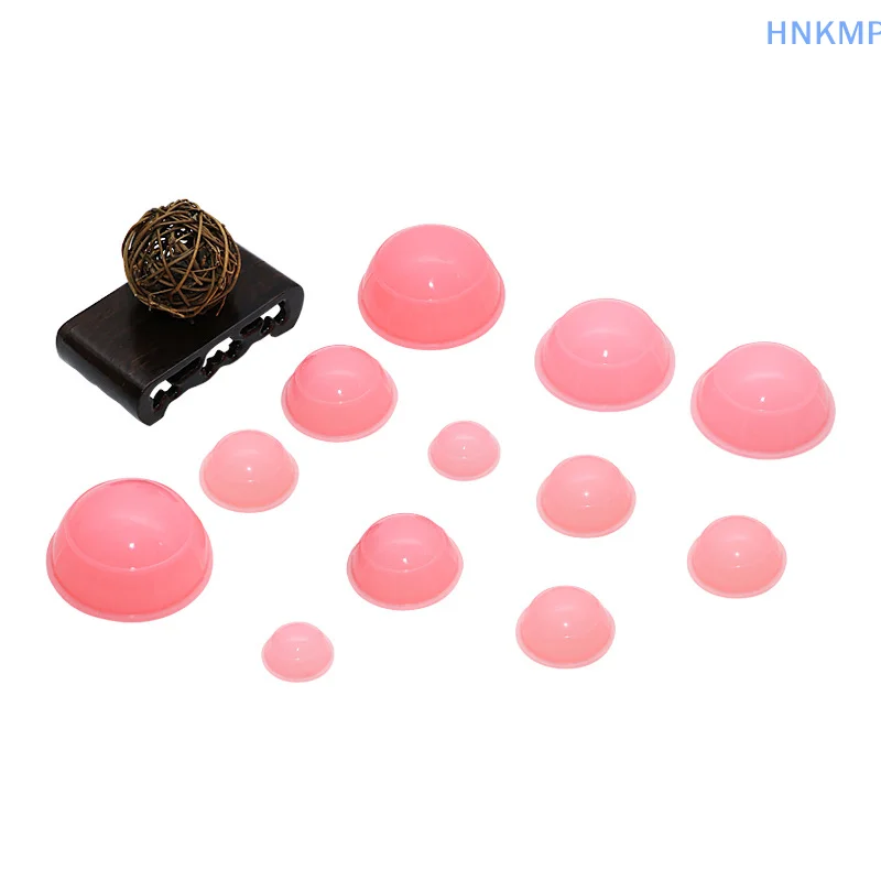 12 шт. антицеллюлитные вакуумные банки силиконовые массажные набор банок