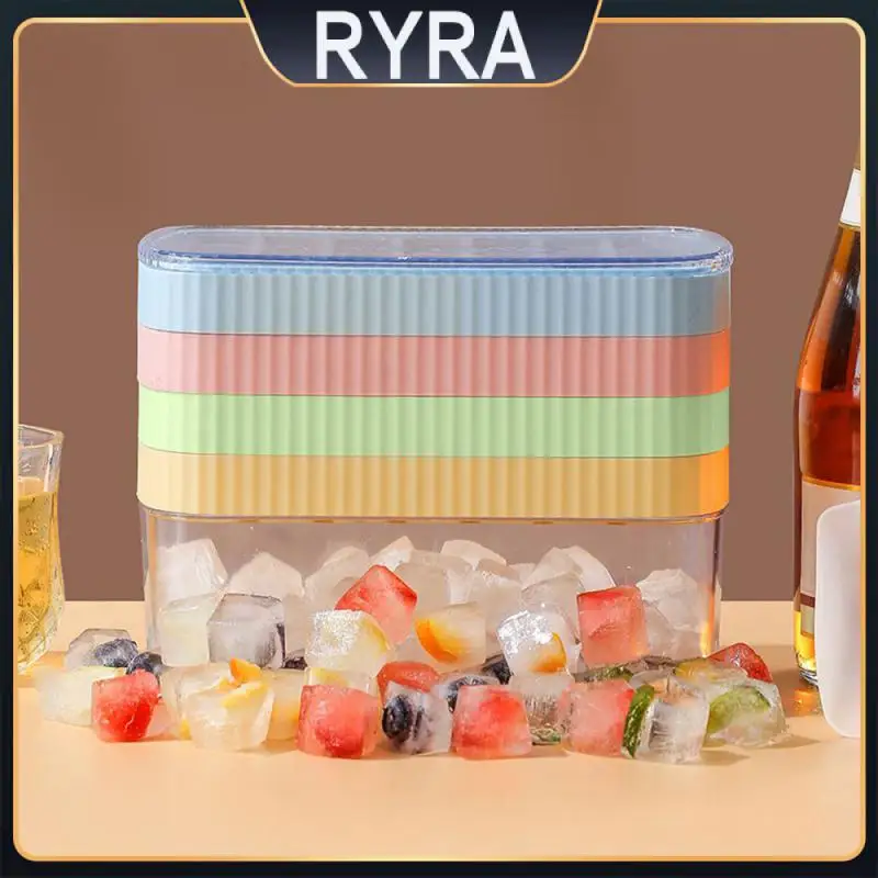 

High Sealing Mold Stackable Multi-color Ice Cake Low Temperature Resistance Ice Mold Ice Box Easy Cleaning Fast Ice