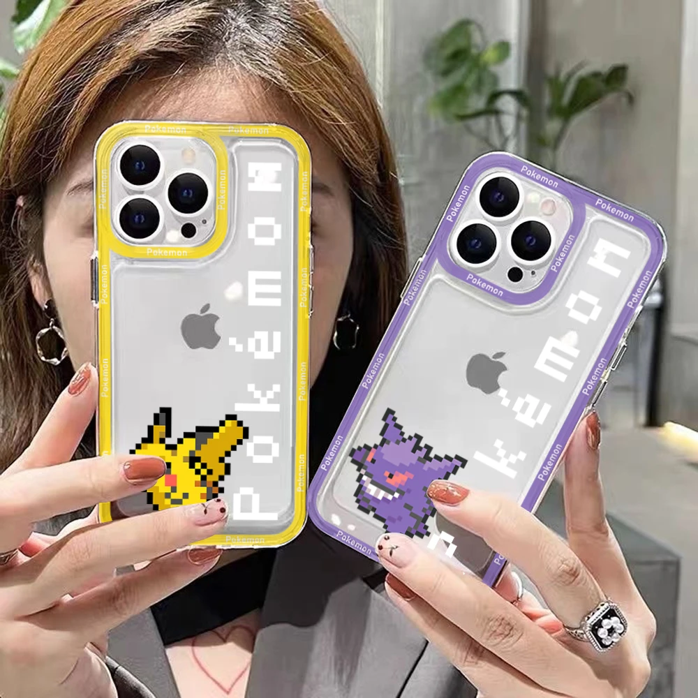 

Cartoon Pokemen Pikachu Transparent Phone Case For Xiaomi Mi 13 12 11 lite 11i 12S Poco M3 M4 F3 MIX 3 4 Pro Ultra 5G 4G Cover