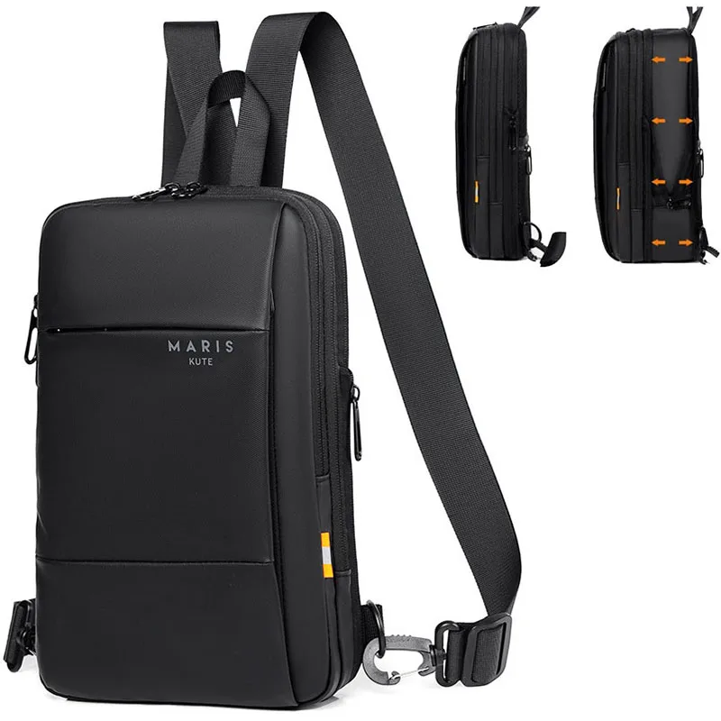 

Expandable Men Multifunction Shoulder Bag Waterproof Travel Pack Messenger Crossbody Sling Chest Bag Pack For Male Women Female