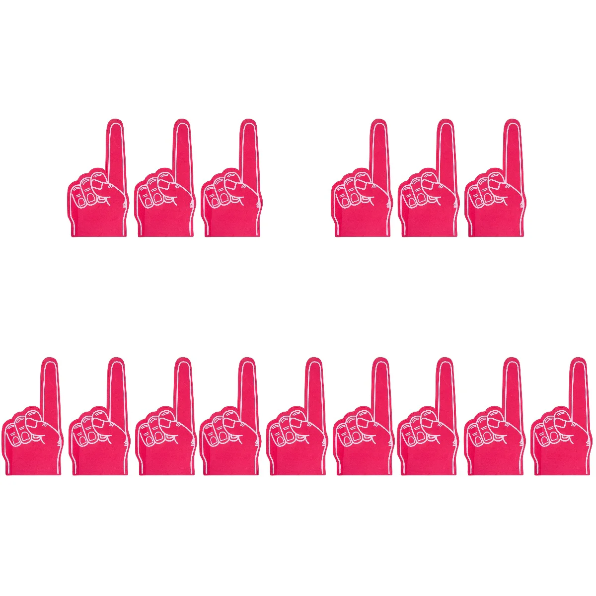 

Foams Sports Foam Hand Finger Cheerleading Cheer Fingers Party Props Event Accessories Cheering Poms Pom Hands Number Noise