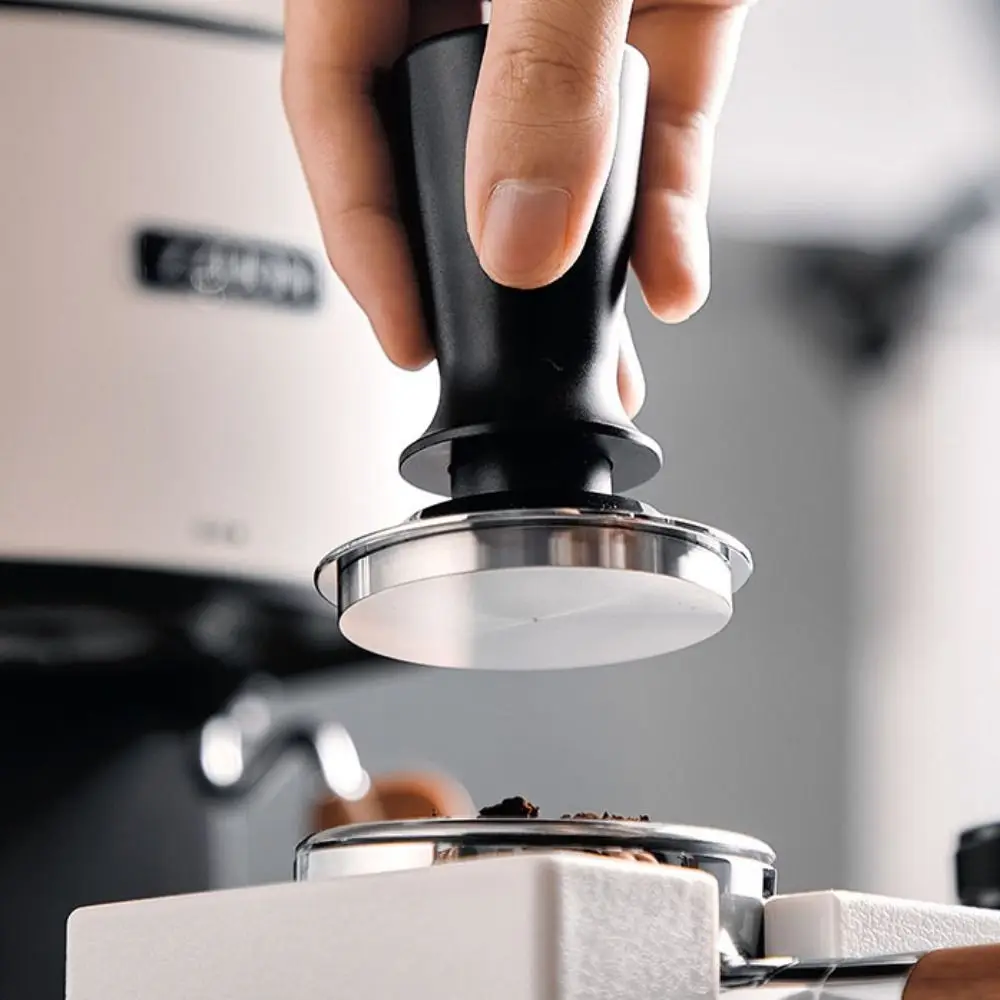 

304 Stainless Steel 51mm/53mm/58mm Coffee Distributor Leveler Tool Adjustable Flat Ripple Coffee Tamper With Spring Loaded