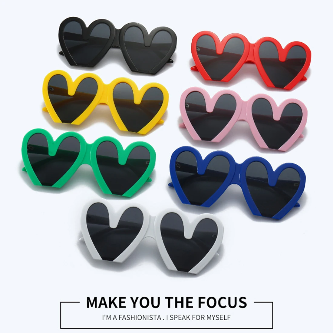 

Fashion Travel Women's Cute Sunglasses Retro Sunglasses Heart Hawaii Party Sunglasses Beach Sunglasses Oversized Heart Glass