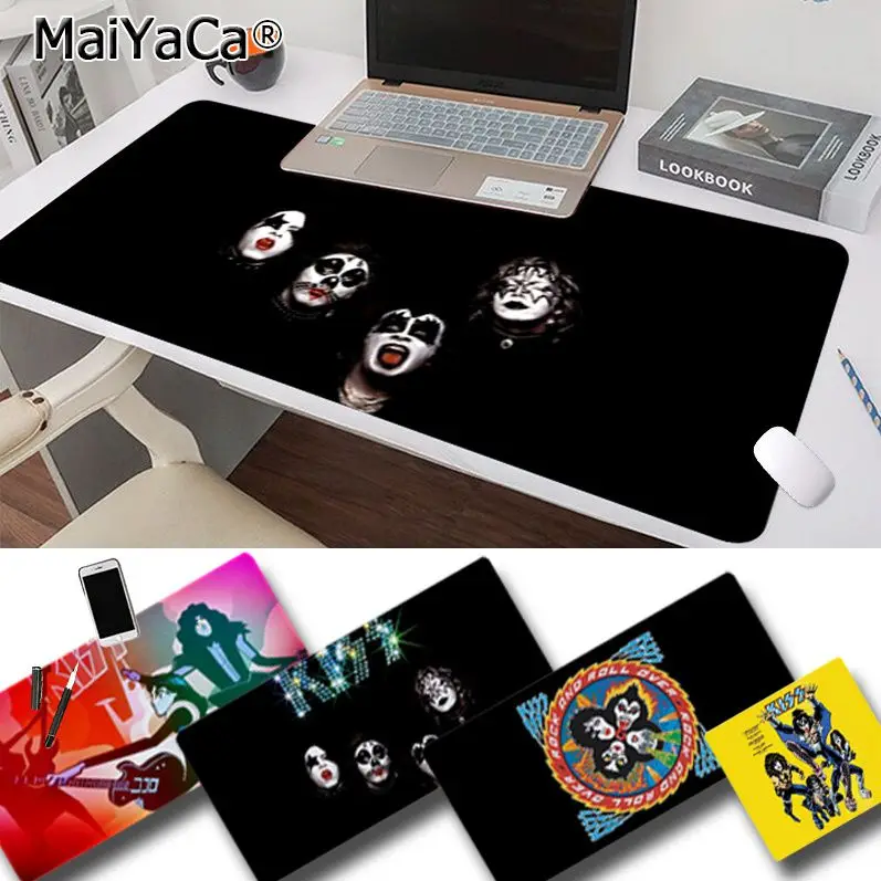 

KISS Custom Skin Comfort Mouse Mat Gaming Mousepad Size For Large Edge Locking Game Keyboard Pad
