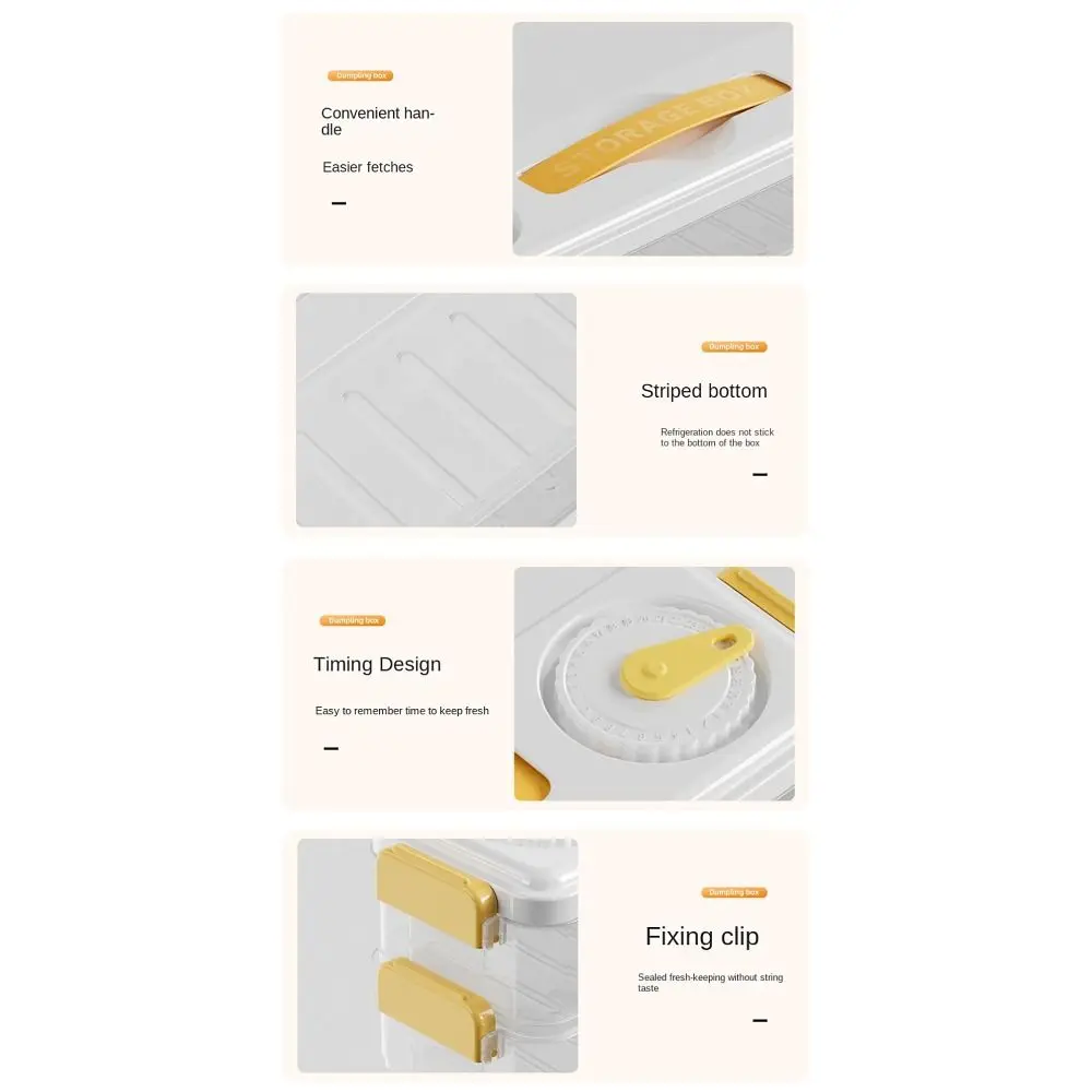 Контейнер для хранения пельменей в 1/2/3 слоев с таймером