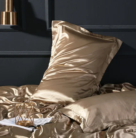Funda de almohada de seda 100% pura, tamaño Queen y King, suave y saludable, para Hotel y hogar