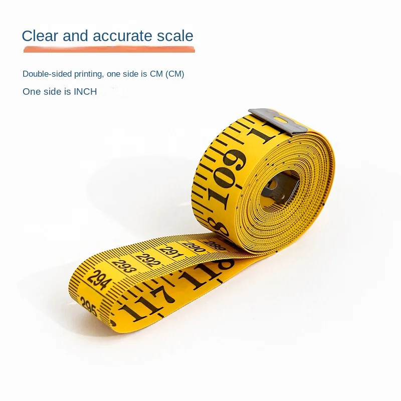 

High Quality 3m/60" Body Measuring Ruler Sewing Tailor Tape Measure Mini Soft Flat Ruler Centimeter Meter Sewing Measuring Tape