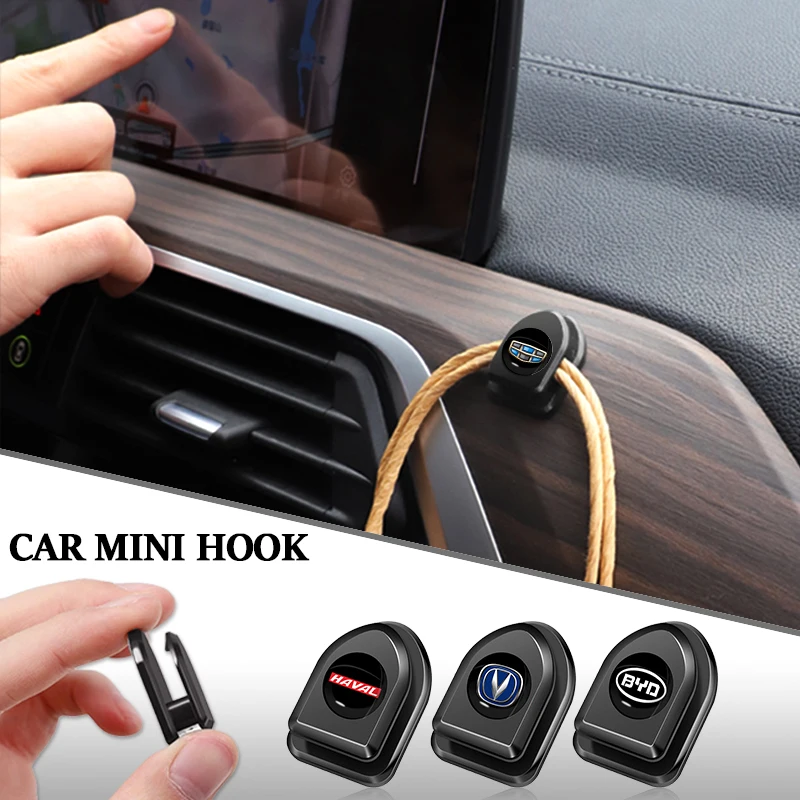 

4pcs Brand New Car Mini Hook Storage Interior Sticker for Great Wall Great H5 H3 Safe M4 Wingle 5 Deer Voleex C30 Accessories