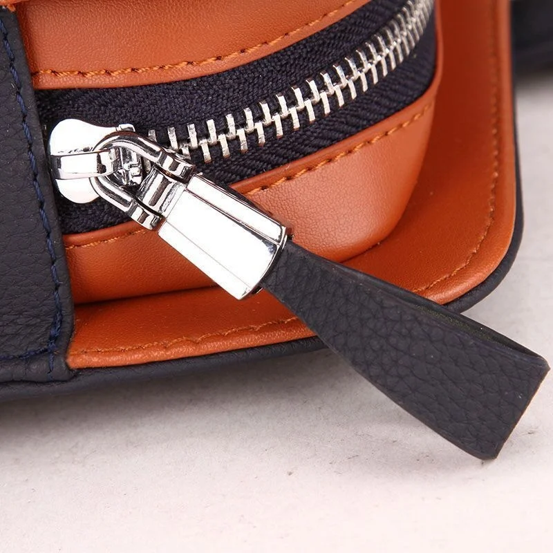 New Portable luxury men Bag genuine Leather Messenger Male Package Trend Briefcase Single Hand Carry Shoulder Bags High-quality