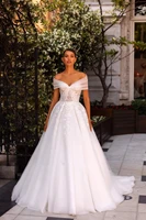 aviana a line detachable lantern sleeves wedding dresses 2022 backless lace up back sweep train bridal gown vestido de novia