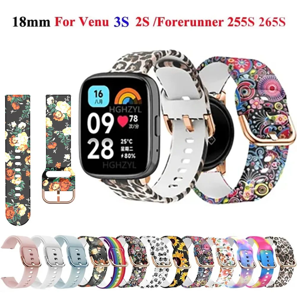 Силиконовый спортивный браслет для HUAWEI WATCH GT 4 41 мм и Garmin Venu3S 2S Vivoactive 3S 4S Smart Watch Band