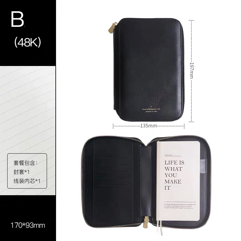 

Блокнот A6 из искусственной кожи