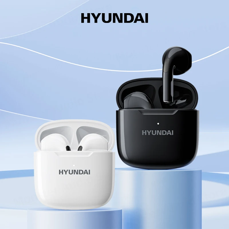 

Original HYUNDAI HY-T02 Wireless Bluetooth Headset 5.3 HIFI Stereo Sound Earphones HD Call Low Latency Gaming In-Ear Earbuds New