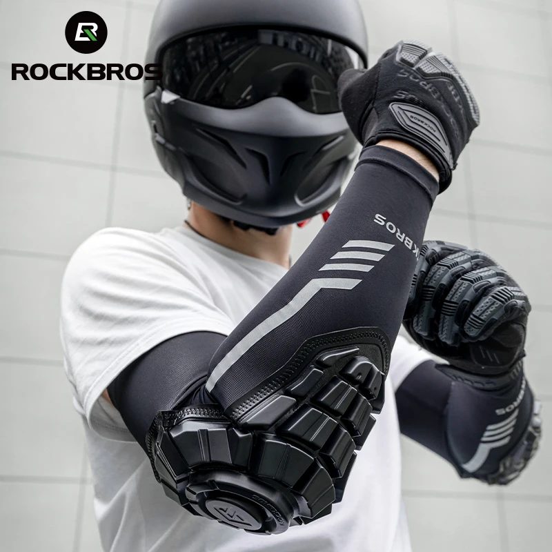 

ROCKBROS Motorcycle Elbow Pads Ice Silk Summer Cycling Elbow Pad Protector Racing Guards Elbow Protection Motorcycle Accessories