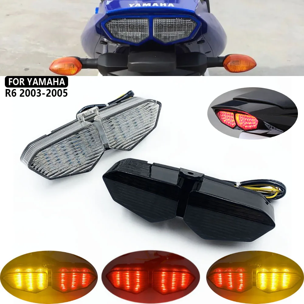 

For Yamaha YZF R6 2003 2004 2005 Rear Tail Light Brake Turn Signals Integrated LED Light Motorcycle Accessories Motorcycle light