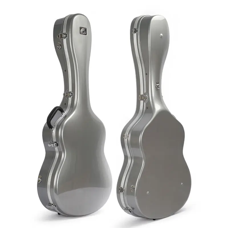 

Hot sale 41 inch Acoustic Guitar Case ABS guitar case 1 pc musical instrument accessory factory RPAS-D-SILVER
