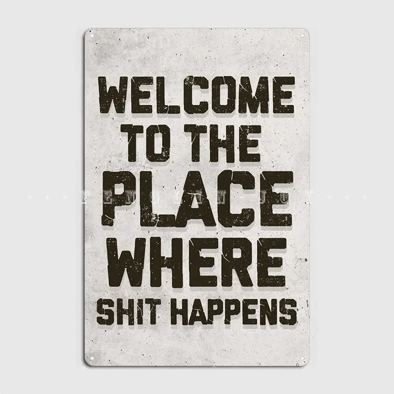 

Настенная роспись с металлическим знаком, винтажный Настенный декор для гостиной, жестяной плакат