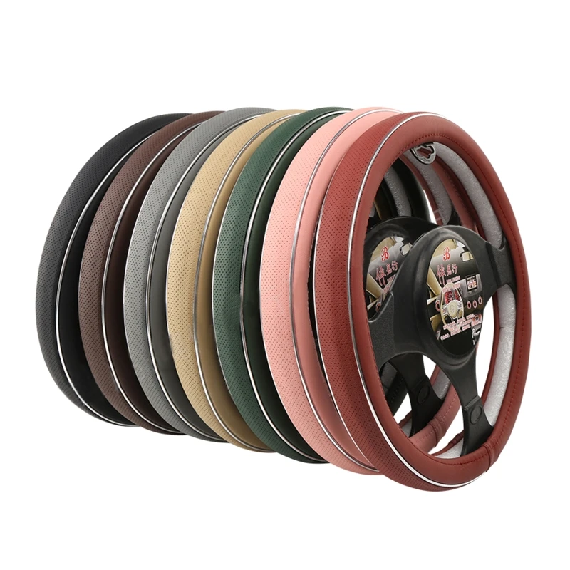 

Universal Stylish Steering Wheel Cover Soft Microfiber Leather Auto Accessories Dropshipping