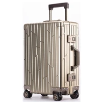 2022 hot sale suitcase 20 inch full aluminum carry on travel luggage aluminum trolley luggage